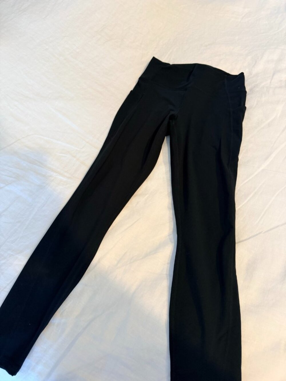 Fabletics High Waist Pocket Leggings Black Tag L Fits Like M